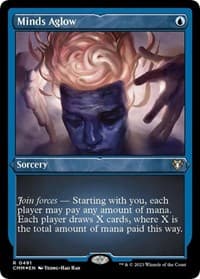 Minds Aglow (Foil Etched) - Commander Masters - Magic: The Gathering card