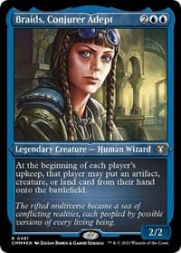 Braids, Conjurer Adept (Foil Etched) - Commander Masters - Magic: The Gathering card