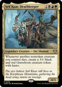Sek'Kuar, Deathkeeper - Commander Masters - Magic: The Gathering card
