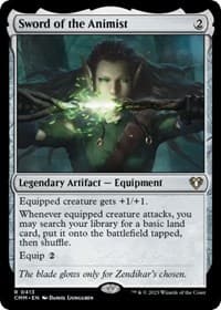 Sword of the Animist - Commander Masters - Magic: The Gathering card