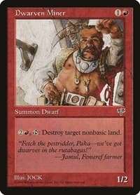 Dwarven Miner - Mirage - Magic: The Gathering card