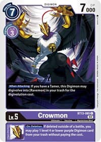 Crowmon - Versus Royal Knights - Digimon Card Game card