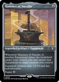 Hammer of Nazahn (Foil Etched) - Commander Masters - Magic: The Gathering card