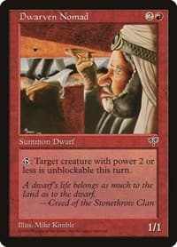 Dwarven Nomad - Mirage - Magic: The Gathering card