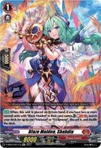 Blaze Maiden, Shahdia - D-SS05: Festival Booster 2023 - Cardfight Vanguard card