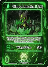 Warped Jinsoku - Afelium Unleashed [1st Edition] - Akora TCG card