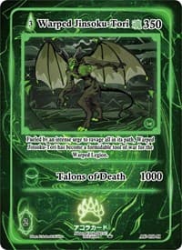 Warped Jinsoku-Tori (Holo) - Afelium Unleashed [1st Edition] - Akora TCG card