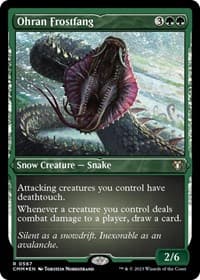 Ohran Frostfang (Foil Etched) - Commander Masters - Magic: The Gathering card