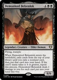 Demonlord Belzenlok - Commander Masters - Magic: The Gathering card