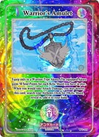 Warrior's Amulet - Warped Crusaders [1st Edition] - Akora TCG card