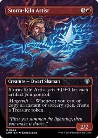 Storm-Kiln Artist (Borderless) - Commander Masters - Magic: The Gathering card