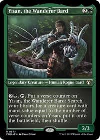 Yisan, the Wanderer Bard (Foil Etched) - Commander Masters - Magic: The Gathering card