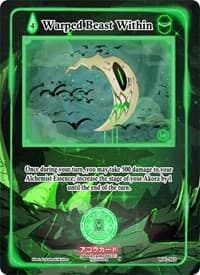 Warped Beast Within - Warped Crusaders [1st Edition] - Akora TCG card
