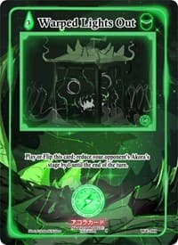 Warped Lights Out - Warped Crusaders [1st Edition] - Akora TCG card