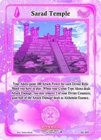 Sarad Temple - Afelium Unleashed [1st Edition] - Akora TCG card