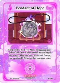 Pendant of Hope - Afelium Unleashed [1st Edition] - Akora TCG card