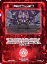 Necrotic Armor - Afelium Unleashed [1st Edition] - Akora TCG card