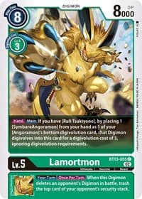 Lamortmon - Versus Royal Knights - Digimon Card Game card