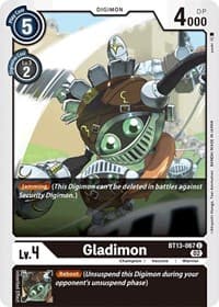 Gladimon - Versus Royal Knights - Digimon Card Game card