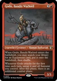 Godo, Bandit Warlord (Foil Etched) - Commander Masters - Magic: The Gathering card