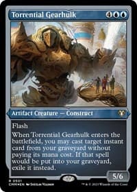 Torrential Gearhulk (Foil Etched) - Commander Masters - Magic: The Gathering card