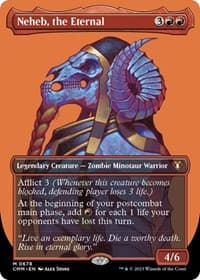 Neheb, the Eternal (Borderless) - Commander Masters - Magic: The Gathering card