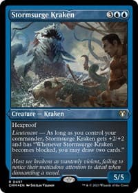 Stormsurge Kraken (Foil Etched) - Commander Masters - Magic: The Gathering card