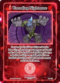 Unending Nightmare - Afelium Unleashed [1st Edition] - Akora TCG card