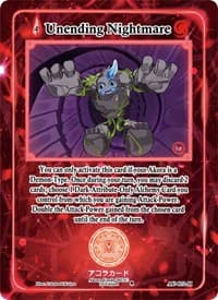 Unending Nightmare (Holo) - Afelium Unleashed [1st Edition] - Akora TCG card