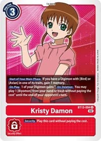 Kristy Damon - Versus Royal Knights - Digimon Card Game card
