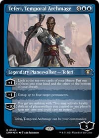 Teferi, Temporal Archmage (Foil Etched) - Commander Masters - Magic: The Gathering card