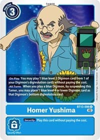 Homer Yushima - Versus Royal Knights - Digimon Card Game card