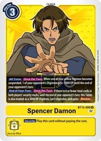 Spencer Damon - Versus Royal Knights - Digimon Card Game card