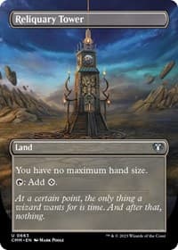 Reliquary Tower (Borderless) - Commander Masters - Magic: The Gathering card