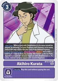 Akihiro Kurata - Versus Royal Knights - Digimon Card Game card
