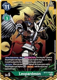 Leopardmon (Alternate Art) - Versus Royal Knights - Digimon Card Game card
