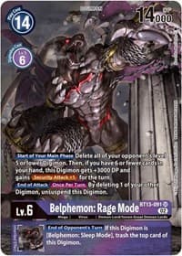 Belphemon: Rage Mode (Alternate Art) - Versus Royal Knights - Digimon Card Game card