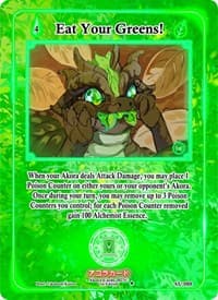 Eat Your Greens! - Afelium Unleashed [1st Edition] - Akora TCG card
