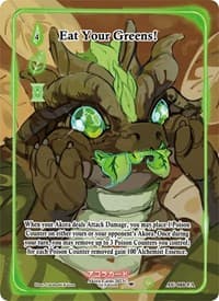 Eat Your Greens! (Full Art) - Afelium Unleashed [1st Edition] - Akora TCG card