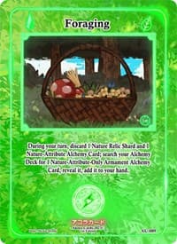 Foraging - Afelium Unleashed [1st Edition] - Akora TCG card