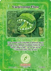Carnivorous Flora (Holo) - Afelium Unleashed [1st Edition] - Akora TCG card