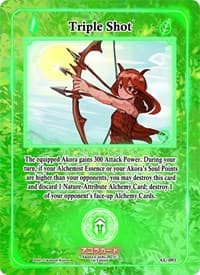 Triple Shot - Afelium Unleashed [1st Edition] - Akora TCG card