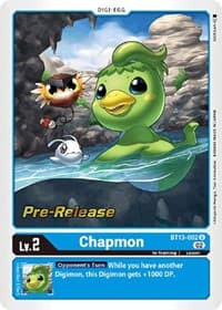 Chapmon - Versus Royal Knights Pre-Release Cards - Digimon Card Game card