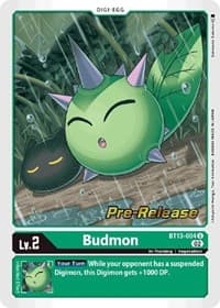 Budmon - Versus Royal Knights Pre-Release Cards - Digimon Card Game card