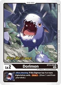 Dorimon - Versus Royal Knights Pre-Release Cards - Digimon Card Game card