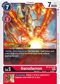 Garudamon - Versus Royal Knights Pre-Release Cards - Digimon Card Game card