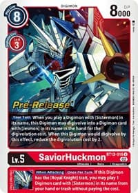 SaviorHuckmon - Versus Royal Knights Pre-Release Cards - Digimon Card Game card