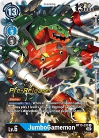 JumboGamemon - Versus Royal Knights Pre-Release Cards - Digimon Card Game card