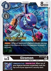 Giromon - Versus Royal Knights Pre-Release Cards - Digimon Card Game card
