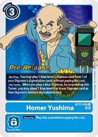 Homer Yushima - Versus Royal Knights Pre-Release Cards - Digimon Card Game card